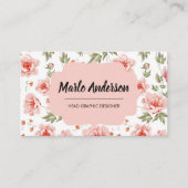  roze pony Visitekaartje (Voorkant)