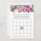  roze pony Vrijgezellenfeest Bingo Kaart (Voorkant)