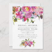 roze pony Waterverf Vrijgezellenfeest Kaart (Voorkant)