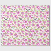 Roze pony's - Aangepast omslagpapier Cadeaupapier (Vlak)