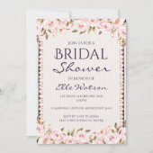 Roze pony's Bridal Shower Invitation, Weddenschap Kaart (Voorkant)