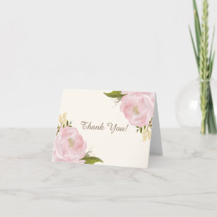  roze pony's bruiloft Hartelijk dank Bedankkaart