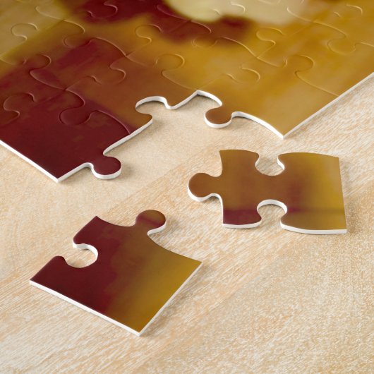  roze pony's Floral Bouquet Legpuzzel (Zijkant)