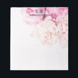 Roze pony's Monogram Feminine Moderne Sjabloon Notitieblok<br><div class="desc">Roze pony's Monogram Feminine Moderne Sjabloon Blocnote</div>