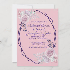 Roze pony's Paars geometrisch Lijst Kaart