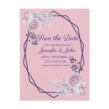 Roze pony's Paarse geometrische Lijst sparen de da