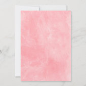 Roze pony's Waterverf Flowers Girl Baby shower Kaart (Achterkant)