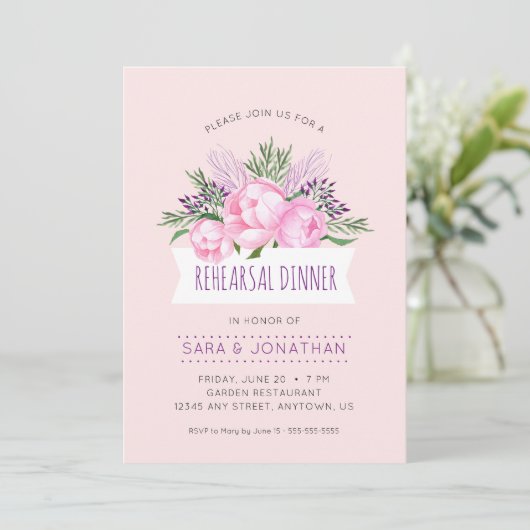 Roze pony's Waterverf repetitie Kaart (Staand voorkant)