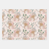 Roze pony's Weddenschap Gift Wrap Inpakpapier Vel (Voorkant)