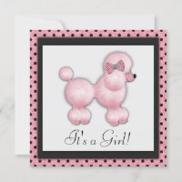 Roze Poodle Baby shower