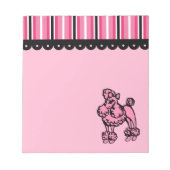 Roze Poodle Notitieblok (Voorkant)