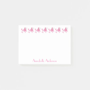Roze poodle Parade Post-it® Notes