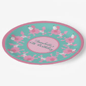  Roze Poodle Party personaliseert Bord papier (Gekanteld)