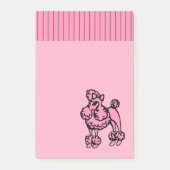 Roze Poodle Post It Notities Post-it® Notes (Voorkant)