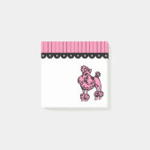 Roze Poodle Post It Notities Post-it® Notes (Voorkant)