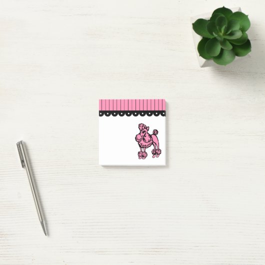 Roze Poodle Post It Notities Post-it® Notes (Kantoor)