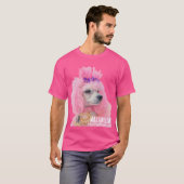 Roze Poodle-shirt, poedel-shirt T-shirt (Voorkant volledig)