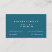 Roze Poodle Spa Visitekaartje (Achterkant)