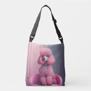Roze Poodle tas tas crossbody tas