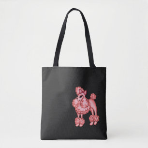 Roze Poodle Tote Tas