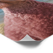 Roze Poodle Tropical Paradise Poster (Hoek)