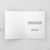 Roze Poodle Tropical Paradise Wenskaart Kaart (Binnen)