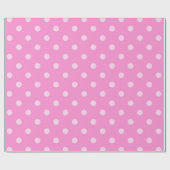 Roze poodot-wrapppapier cadeaupapier (Vlak)
