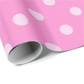 Roze poodot-wrapppapier cadeaupapier (Rol Hoek)