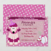 Roze pooiel kaart (Voorkant / Achterkant)