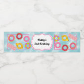 Roze pool Partij Water Flaconetiket Waterfles Etiket (Enkel label)