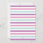 Roze Pool Party uitnodiging (Achterkant)