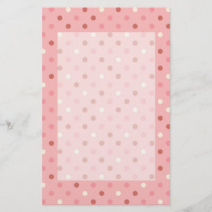  roze pooldots briefpapier