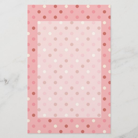  roze pooldots briefpapier (Voorkant)
