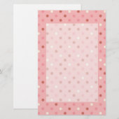  roze pooldots briefpapier (Voorkant / Achterkant)