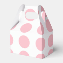 Roze pooldots design bedankdoosjes