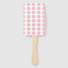 Roze pooldots design handwaaier