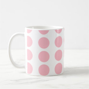 Roze pooldots design koffiemok