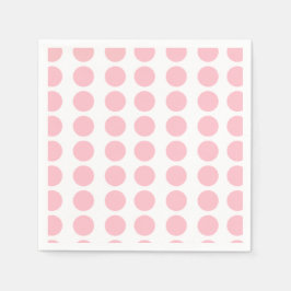 Roze pooldots design servet