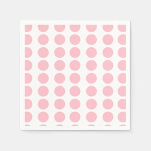 Roze pooldots design servet