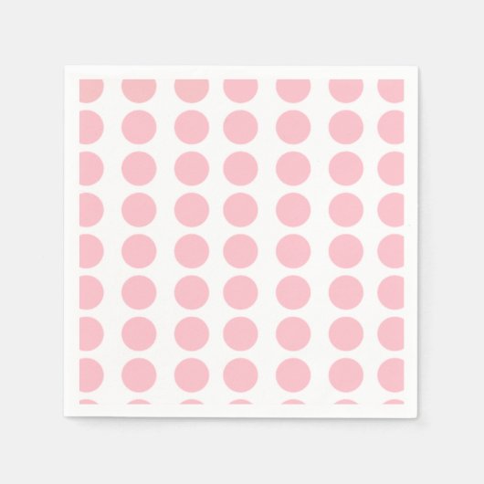 Roze pooldots design servet (Voorkant)