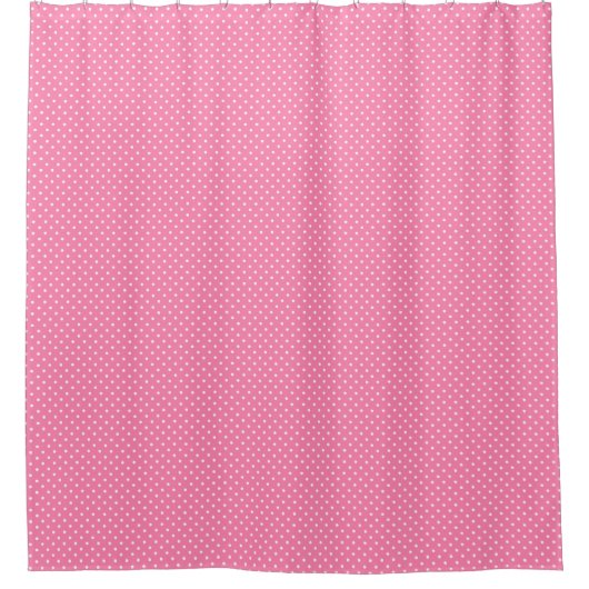 Roze pooldots Shower Curtain Douchegordijn (Voorkant)