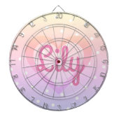  roze  poolpunt dartbord (Voorkant)