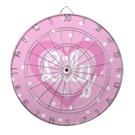 roze poolpunt dartbord (Voorkant)