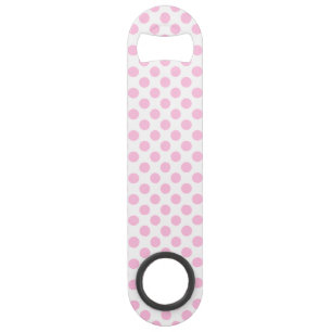 Roze poolpunten met achtergrond speed flessenopener