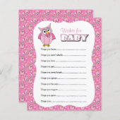 Roze poolwieg Baby shower - wint (Voorkant / Achterkant)