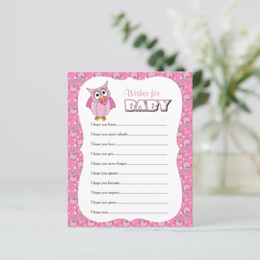 Roze poolwieg Baby shower - wint (Staand voorkant)