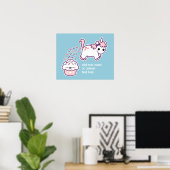 Roze Pooping Unicorn Poster (Thuiskantoor)