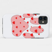 Roze poot afdrukken met hart Case-Mate iPhone case (Achterkant (horizontaal))