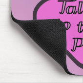 Roze poot, hond, dierenpoot, praat met de poot muismat (Hoek)