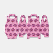 Roze Poot Print Aangepaste Waterverf Aangepaste te Bedankdoosjes (Uitgevouwen)